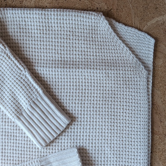 Hatch maternity waffle turtleneck sweater 100% merino wool - Picture 6 of 9